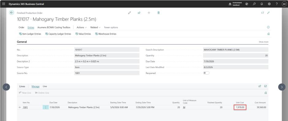 Acumens Costing & Inventory Management Toolbox