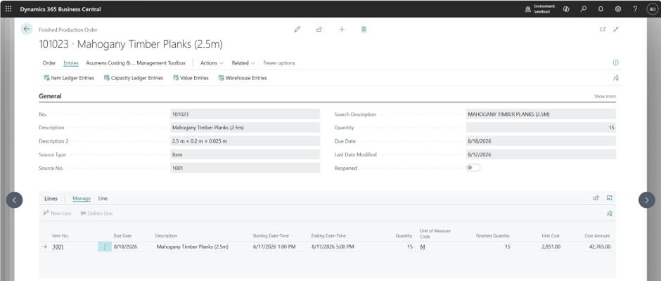 Acumens Costing & Inventory Management Toolbox