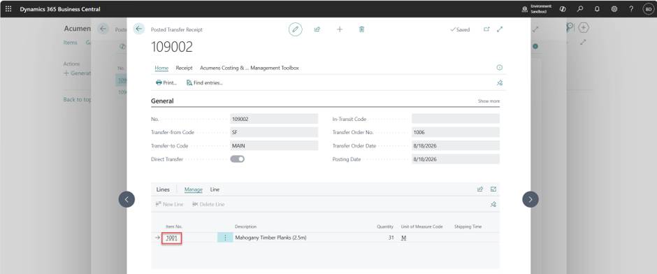 Acumens Costing & Inventory Management Toolbox
