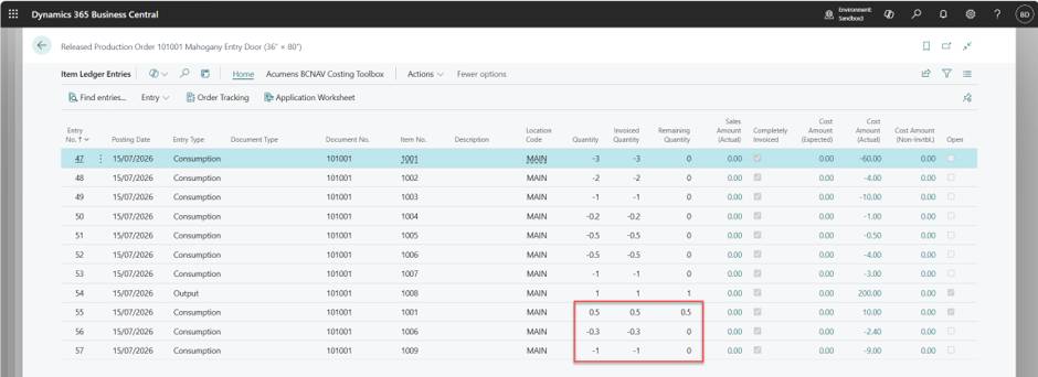 Acumens Costing & Inventory Management Toolbox