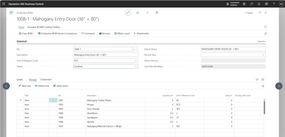 Acumens Costing & Inventory Management Toolbox