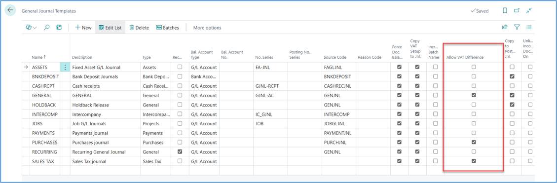 Purchase Override Tax Amount