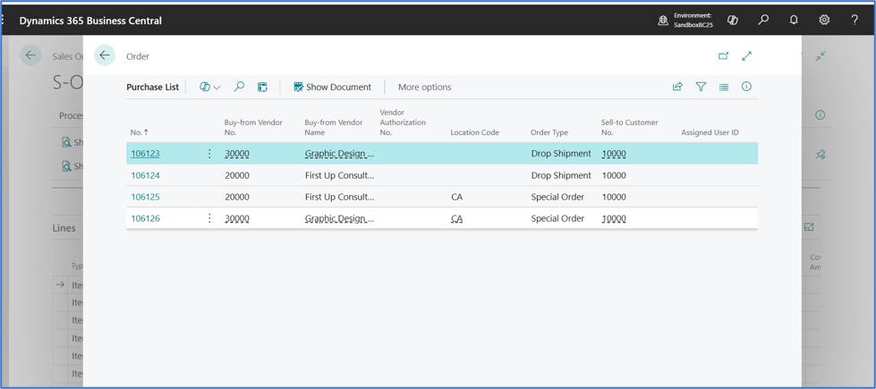 Create Special Purchase Orders from Sales Orders