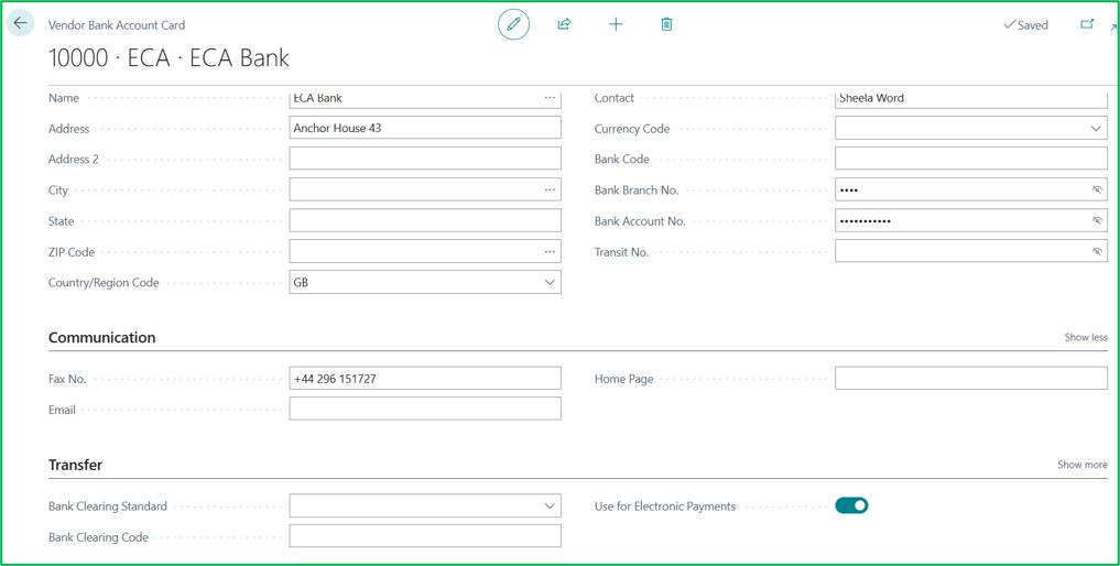 Acumens StarterPack – Setting Up & Processing Electronic Payments in Business Central