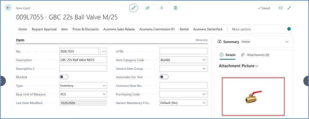 Acumens StarterPack – How to Bulk Import and Export Item Images in Microsoft Dynamics 365 Business Central