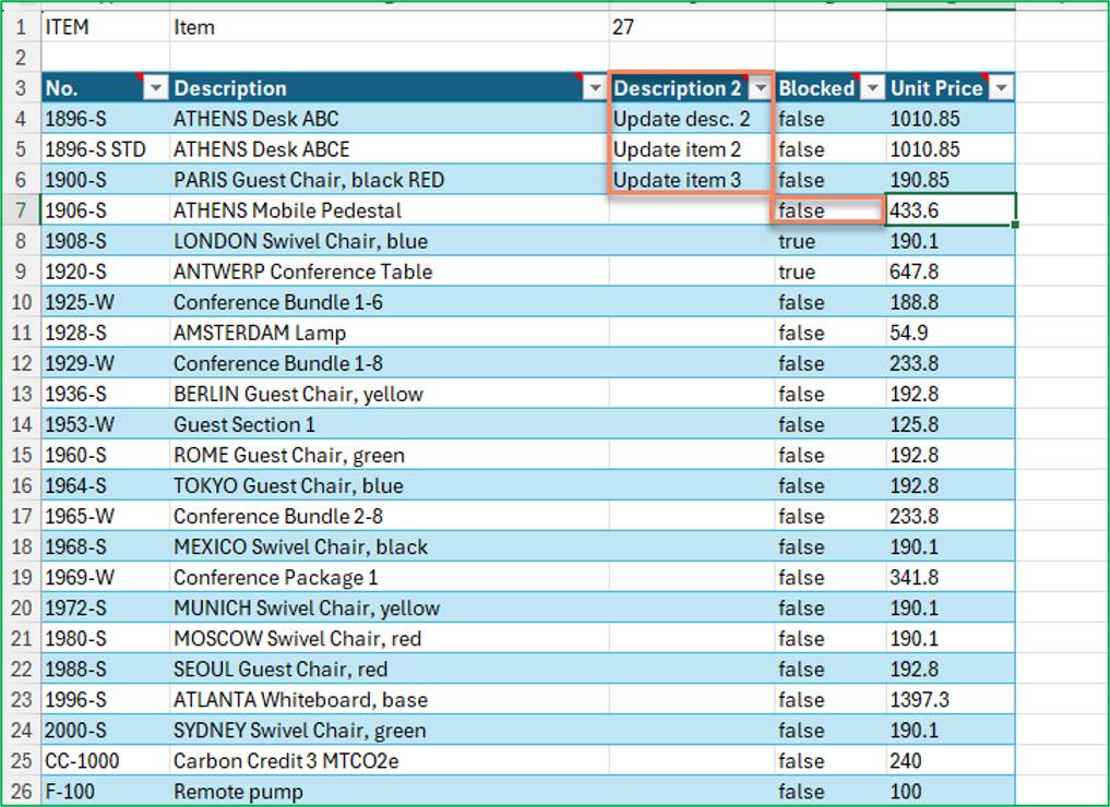 Acumens StarterPack – Bulk Updating Records in Business Central