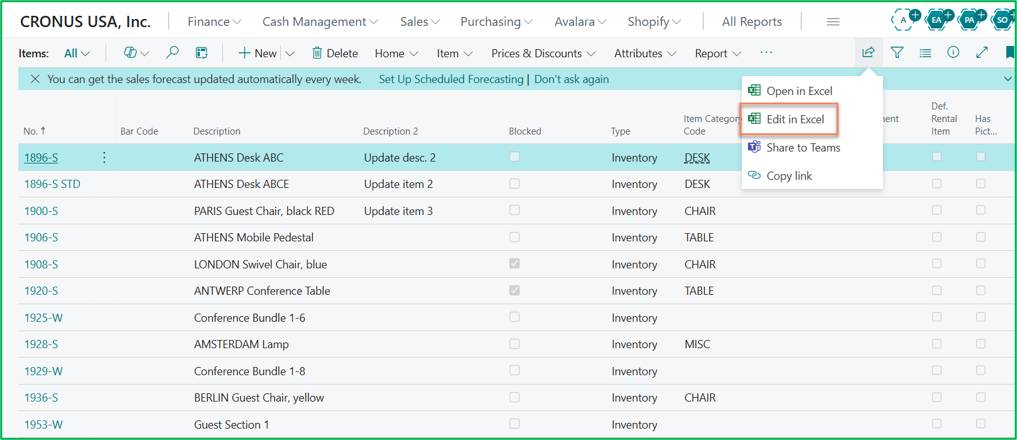 Acumens StarterPack – Bulk Updating Records in Business Central