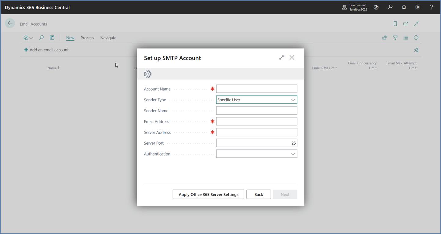 Configure Gmail SMTP in Business Central Using an App Password