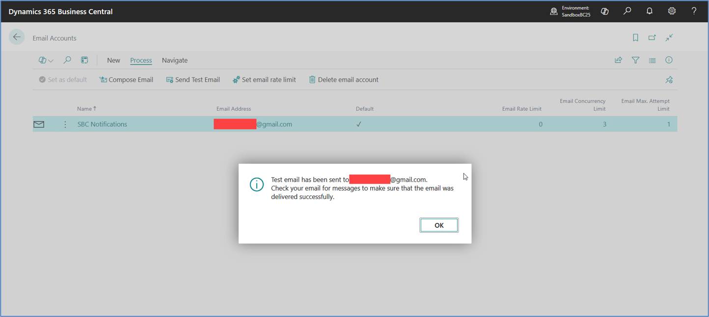 Configure Gmail SMTP in Business Central Using an App Password