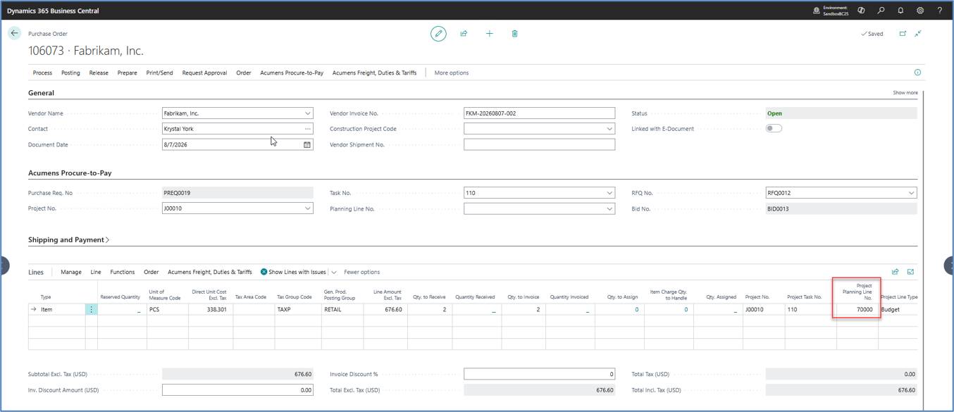 Purchase Requisitions in Microsoft Dynamics 365 Business Central