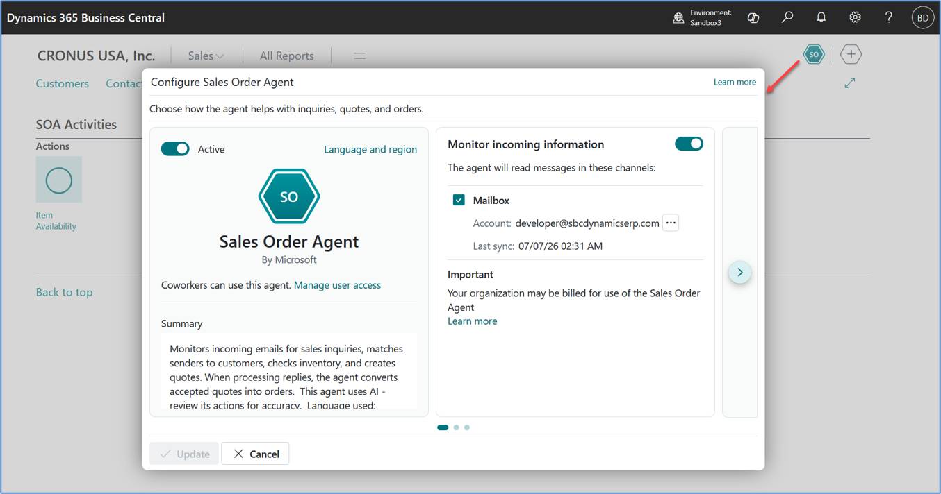 Sales Order Agent: Implementation Guide