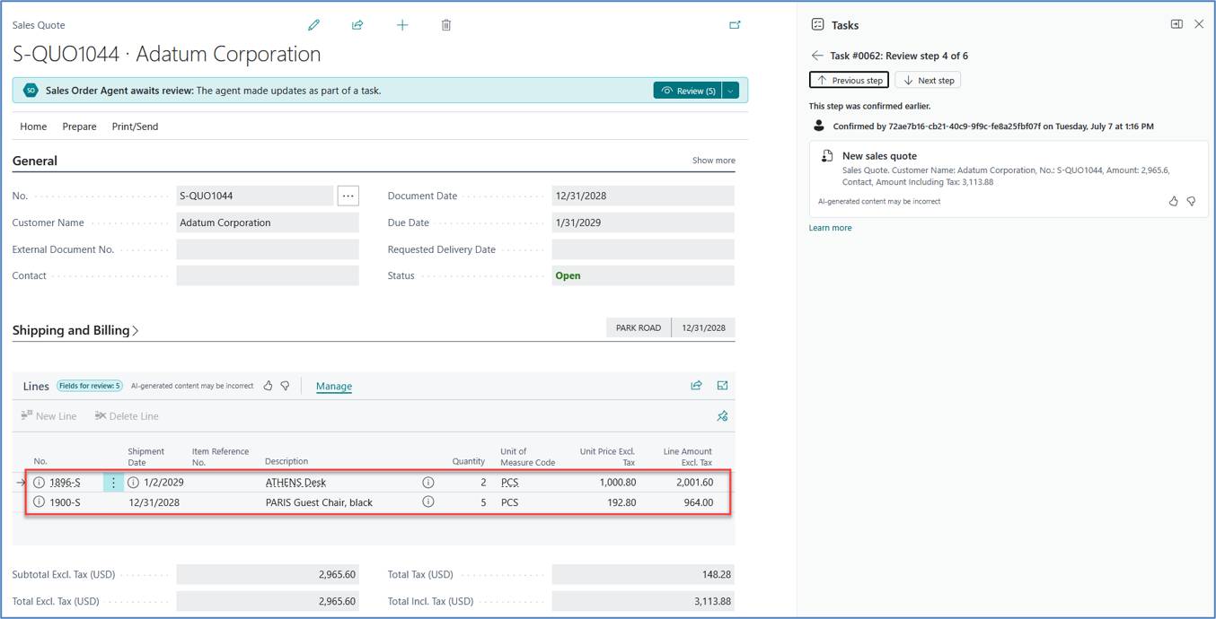 Sales Order Agent: Implementation Guide