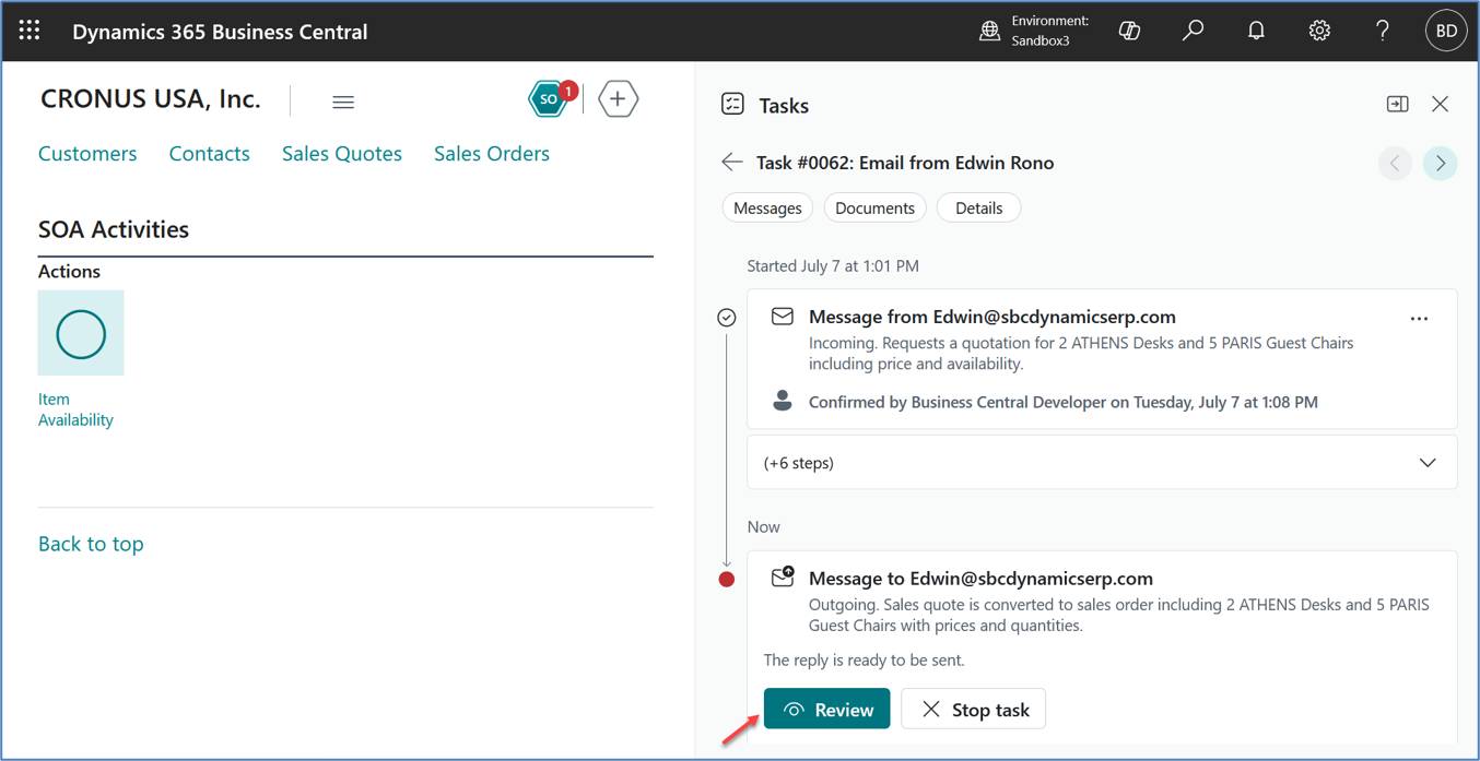 Sales Order Agent: Implementation Guide