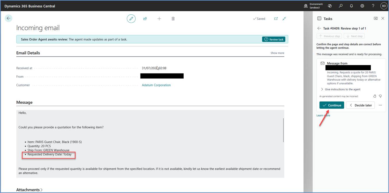 Sales Order Agent: Implementation Guide