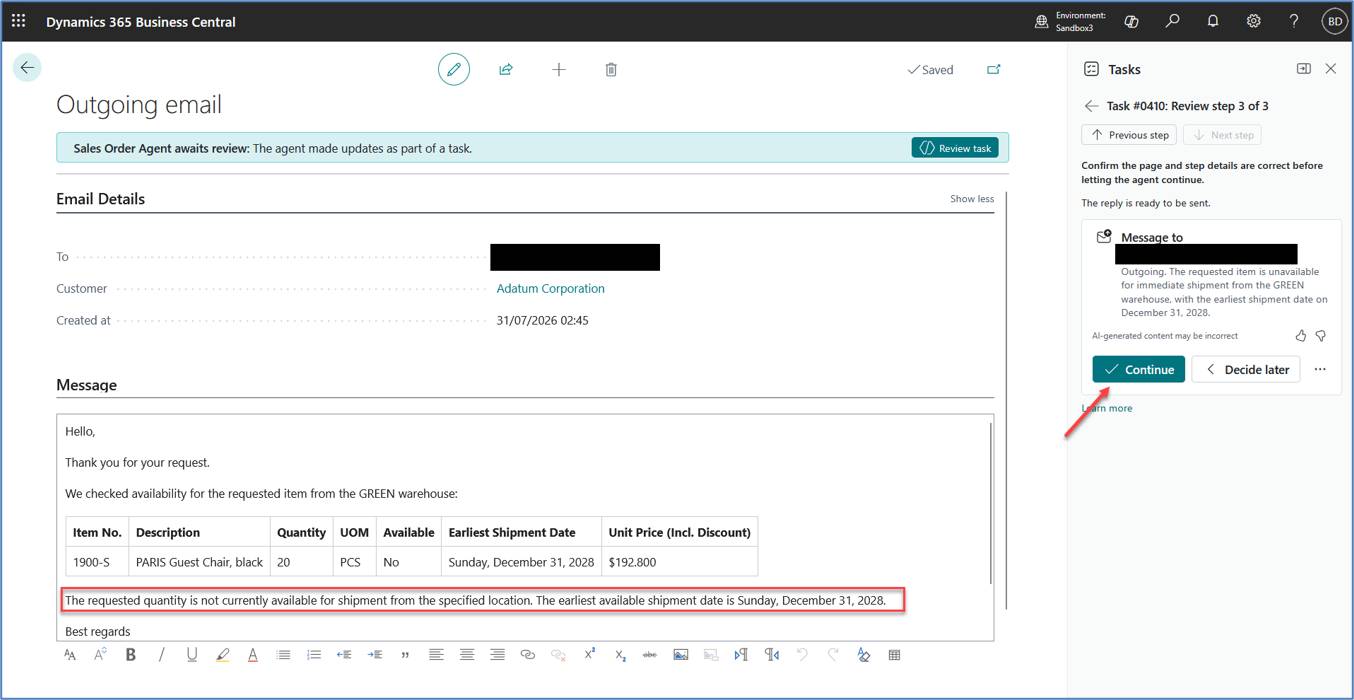 Sales Order Agent: Implementation Guide