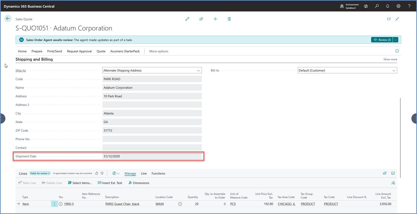 Sales Order Agent: Implementation Guide