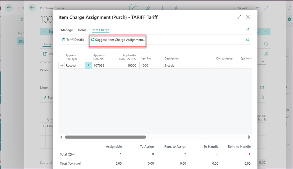 Simplifying Tariff and Item Charge Processing