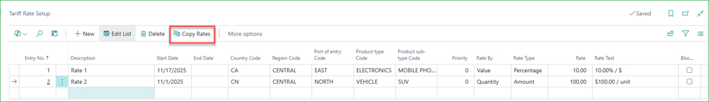 Simplifying Tariff and Item Charge Processing
