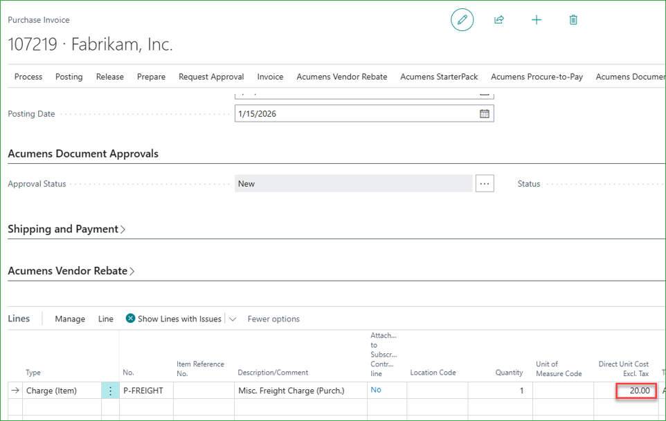 Simplifying Tariff and Item Charge Processing
