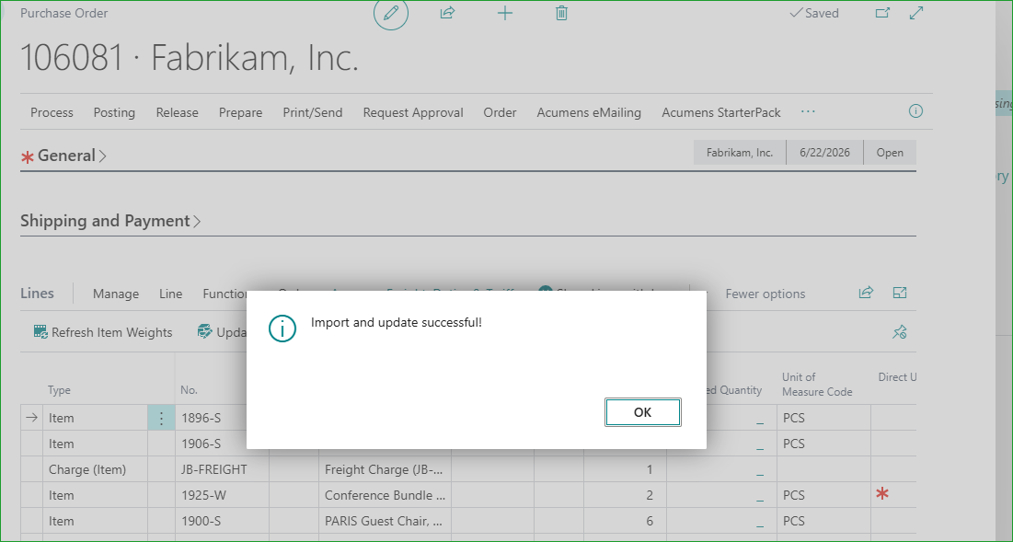 Simplifying Tariff and Item Charge Processing