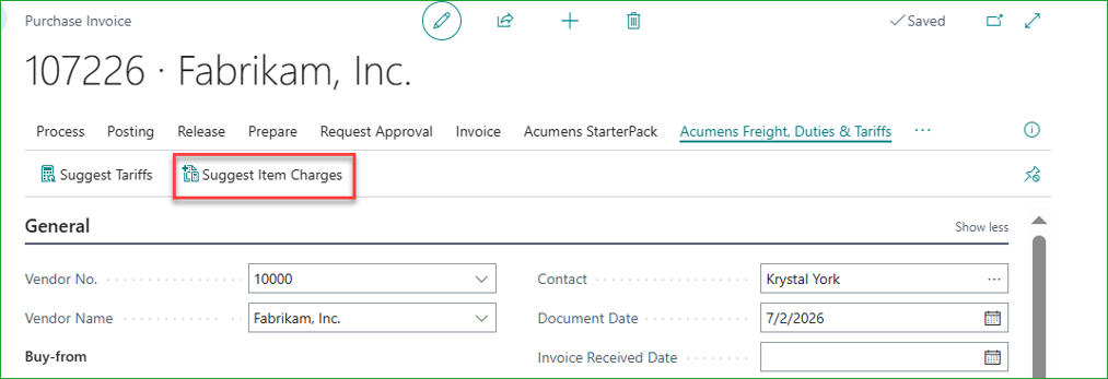 Simplifying Tariff and Item Charge Processing