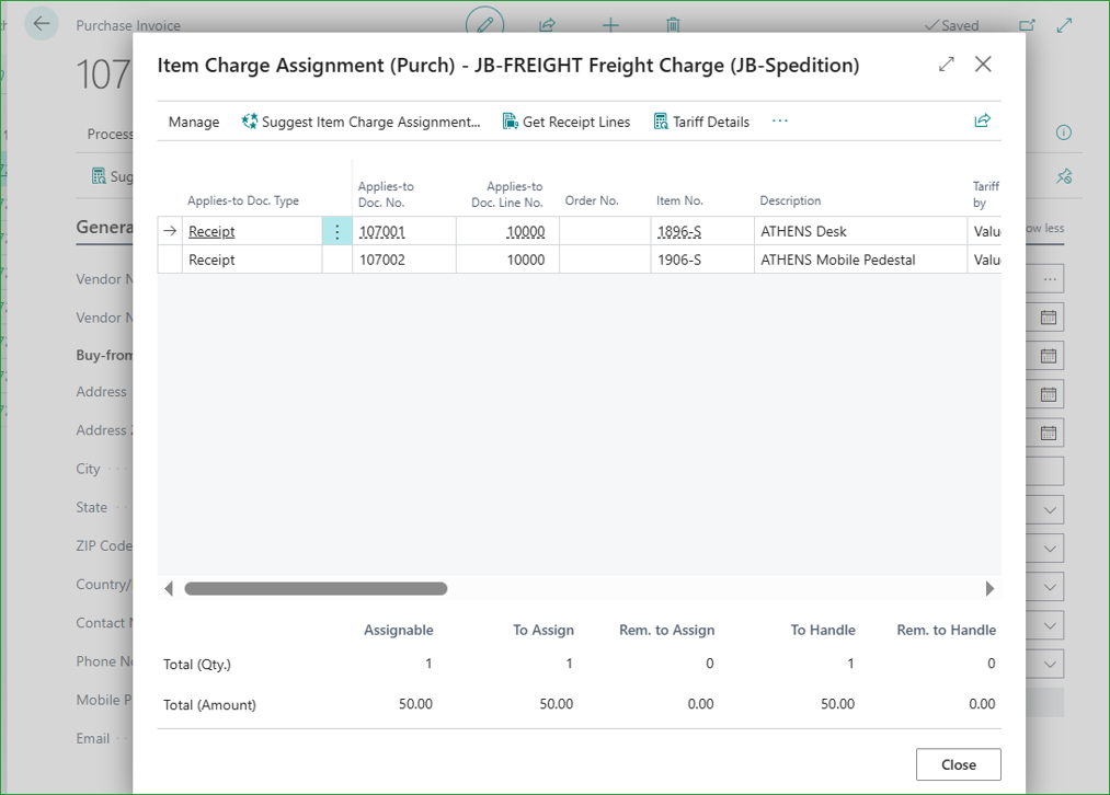 Simplifying Tariff and Item Charge Processing