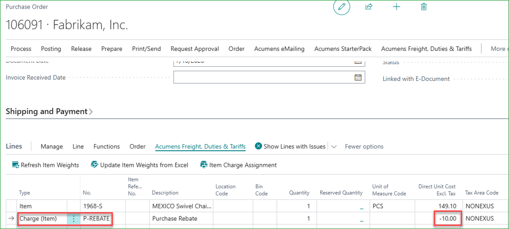 Simplifying Tariff and Item Charge Processing