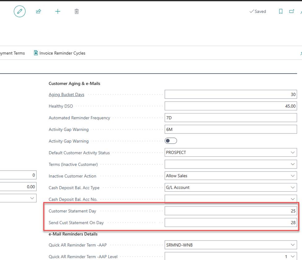 Acumens Receivables and Collections Management for Business Central