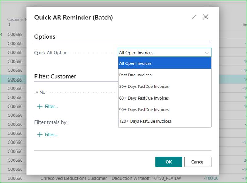 Acumens Receivables and Collections Management for Business Central
