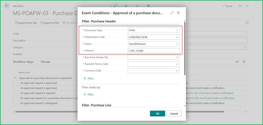 Acumens Document Approvals Management for Business Central