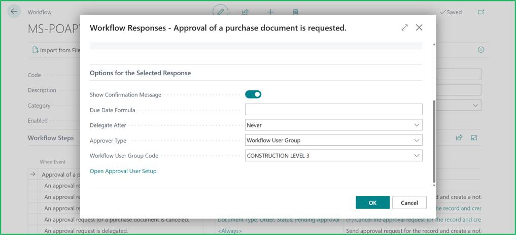 Acumens Document Approvals Management for Business Central