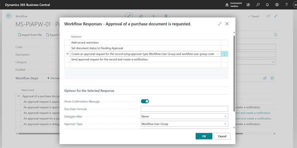 Acumens Document Approvals Management for Business Central