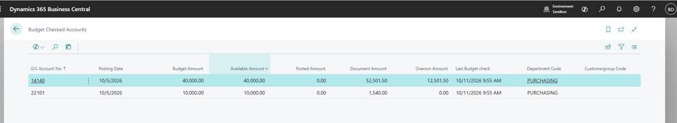 Acumens Document Approvals Management for Business Central