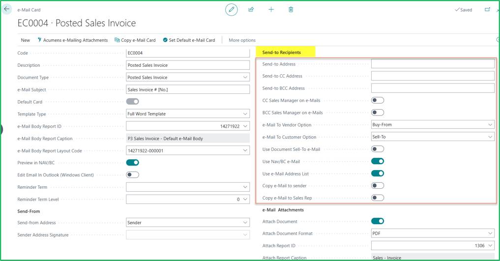 Email Automation in Dynamics 365 Business Central