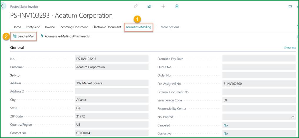 Email Automation in Dynamics 365 Business Central