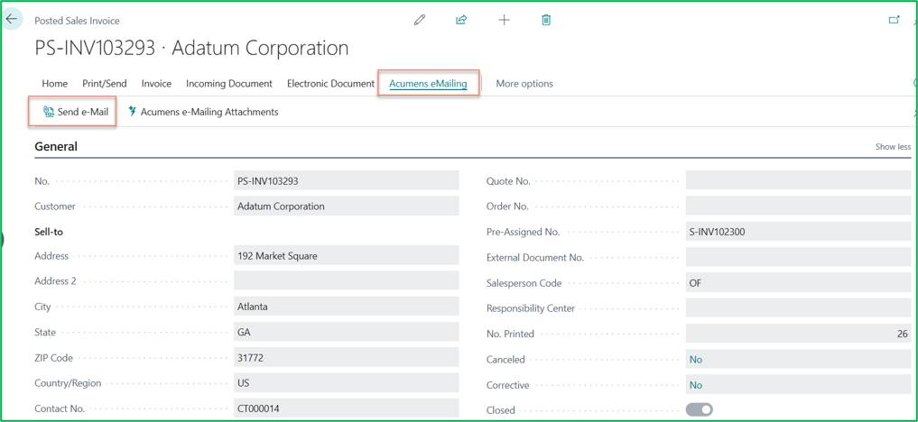 Email Automation in Dynamics 365 Business Central