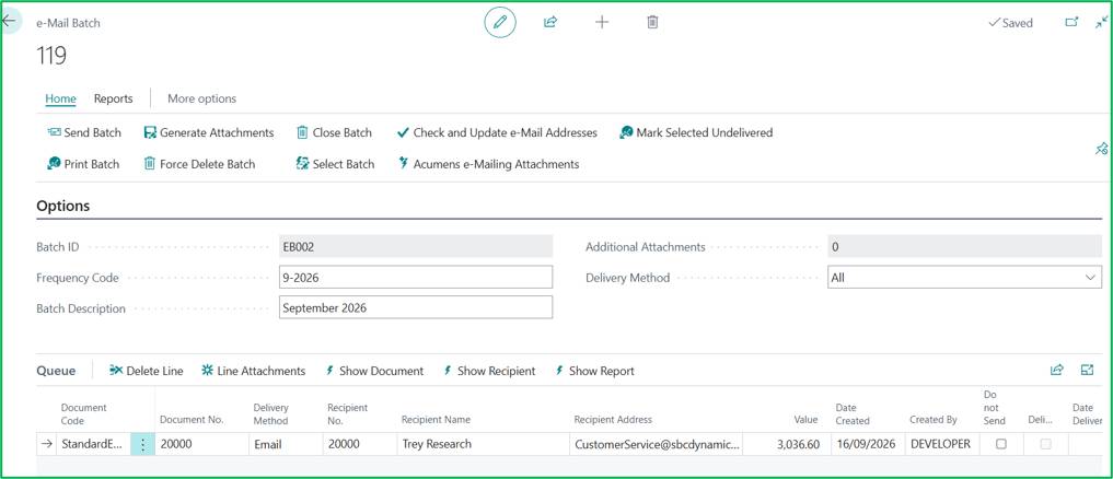 Email Automation in Dynamics 365 Business Central