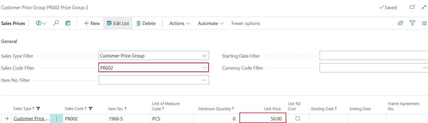 Extended Pricing for Business Central