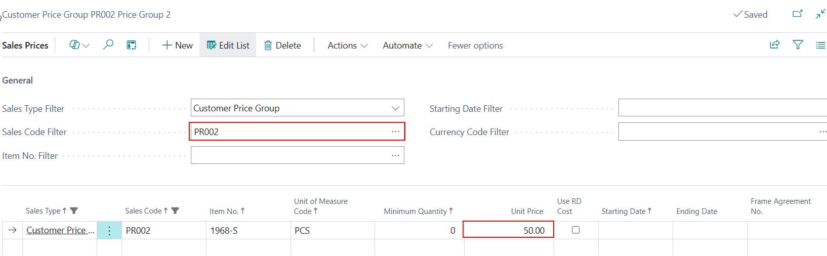Extended Pricing for Business Central