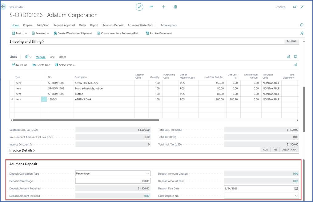 Optimizing Sales Order Prepayments in Business Central