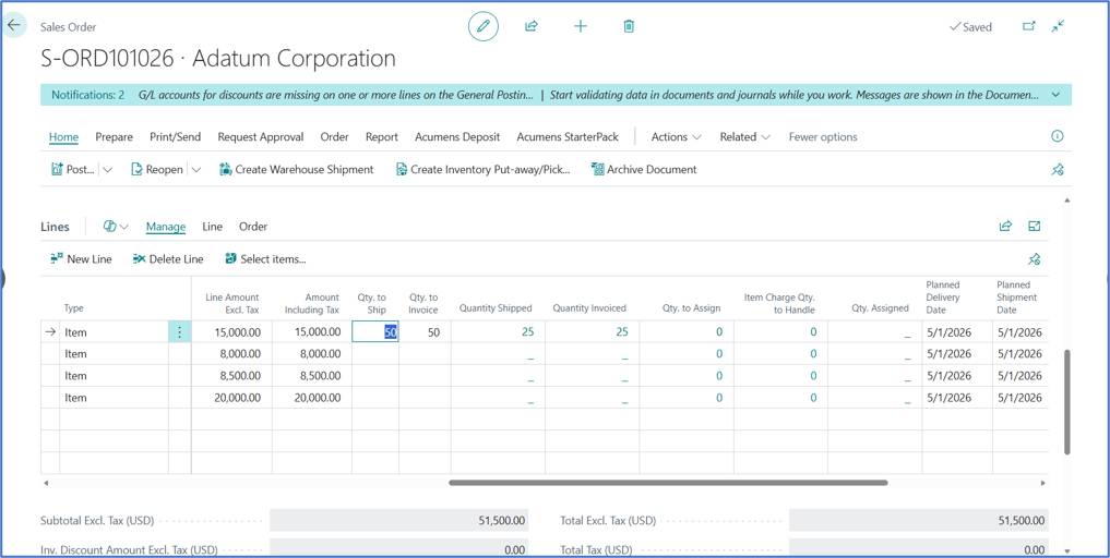 Optimizing Sales Order Prepayments in Business Central