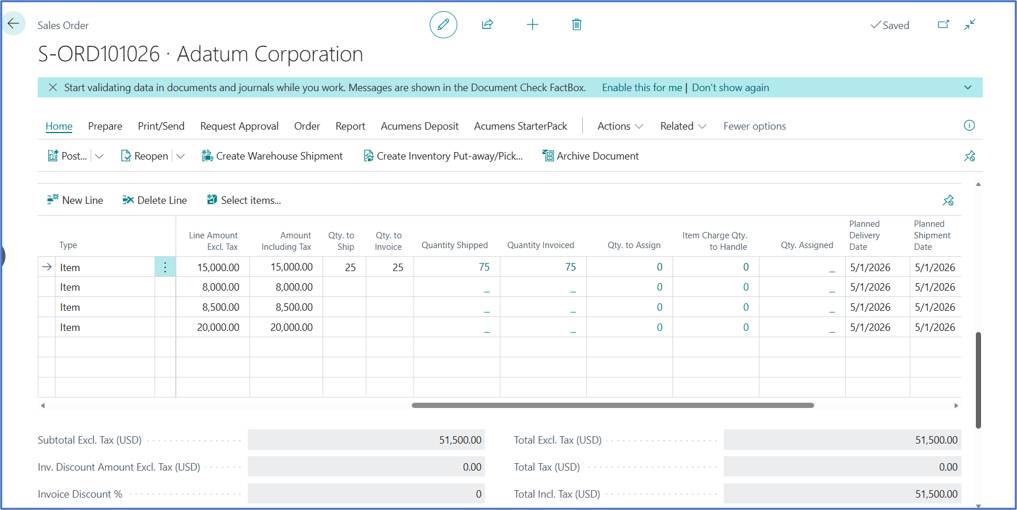 Optimizing Sales Order Prepayments in Business Central