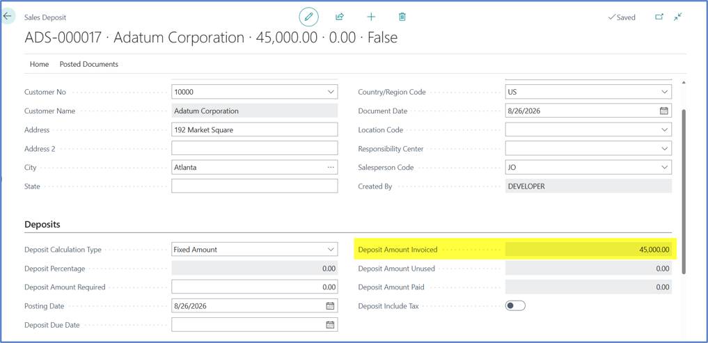 Optimizing Sales Order Prepayments in Business Central