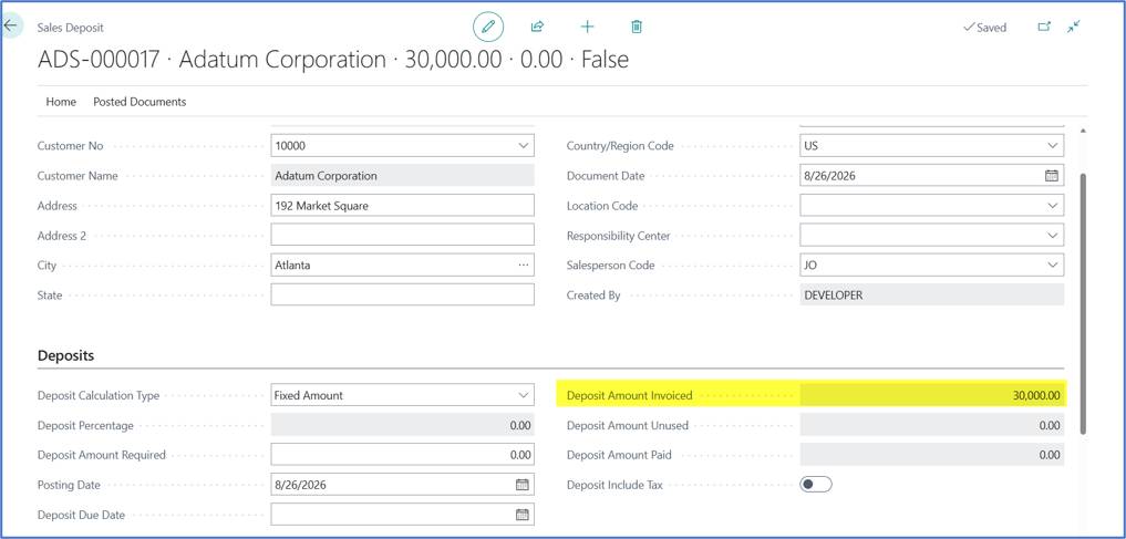 Optimizing Sales Order Prepayments in Business Central