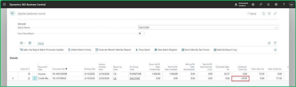 Acumens e-Tax for Business Central