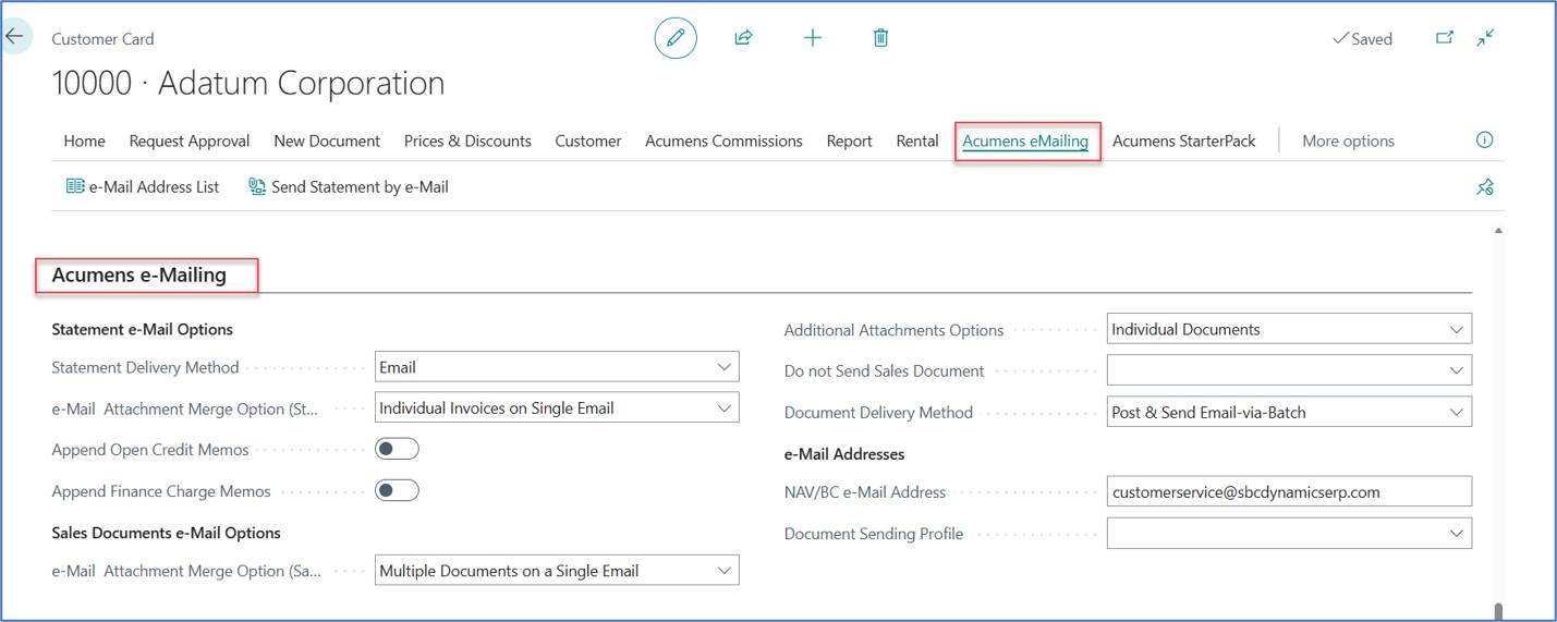Upgrading from Easy PDF to Acumens e-Mailing in Business Central