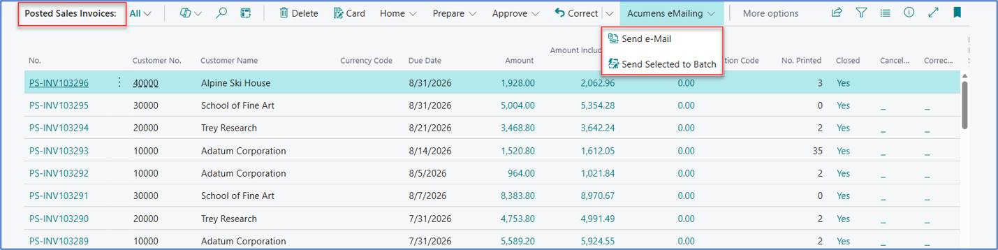 Upgrading from Easy PDF to Acumens e-Mailing in Business Central