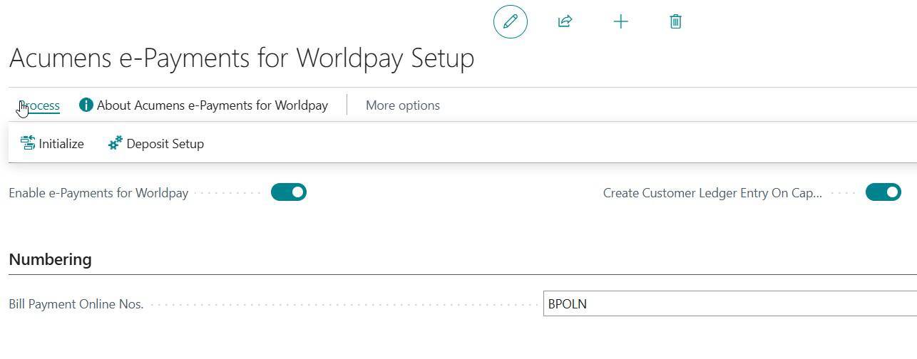 Acumens e-Payments for Worldpay