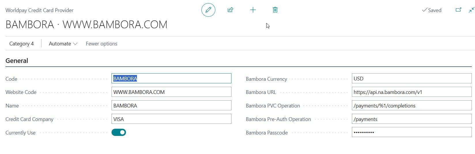 Acumens e-Payments for Worldpay