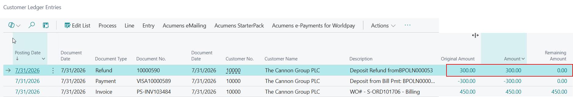 Acumens e-Payments for Worldpay